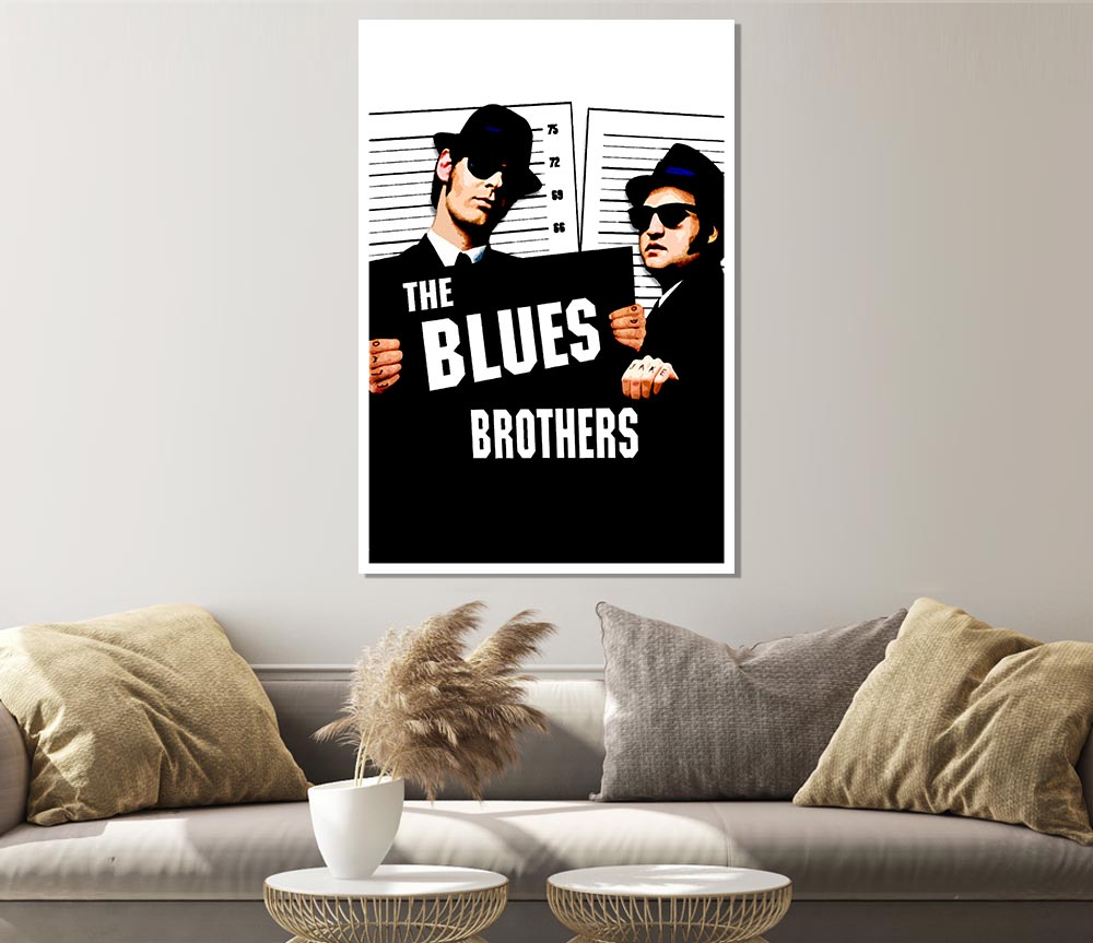 The Blues Brothers Trilby Print Poster Wall Art