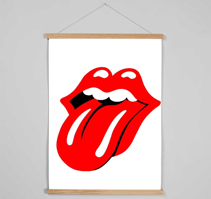 The Rolling Stones Lips Hanging Poster - Wallart-Direct UK