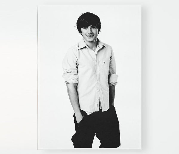 Zac From High School Musical Print Poster Wall Art