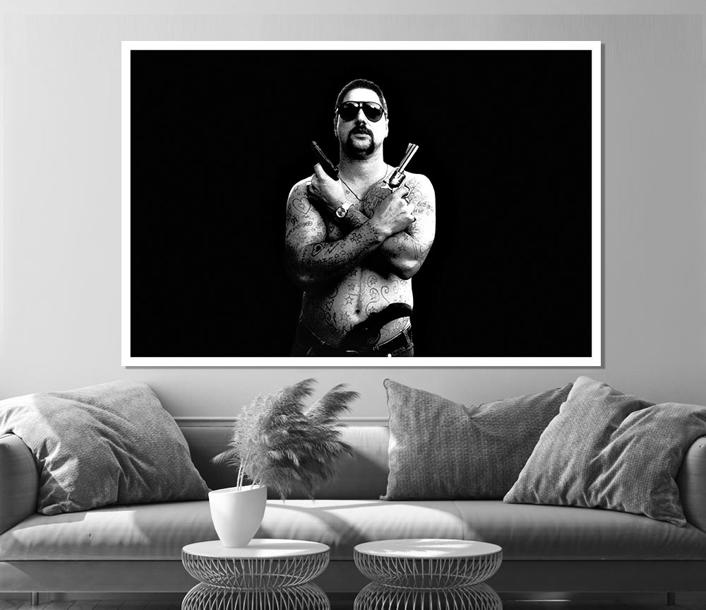 Chopper B N W Print Poster Wall Art