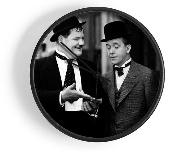 Laurel And Hardy Street Walk Clock - Wallart-Direct UK