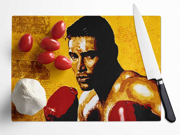 Oscar De La Hoya Golden Boy Glass Chopping Board