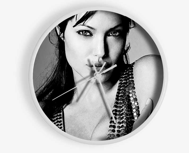 Angelina Jolie Dragon Tattoo Clock - Wallart-Direct UK