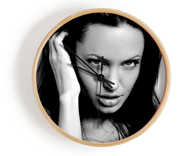 Angelina Jolie Sexy Eyes Clock - Wallart-Direct UK