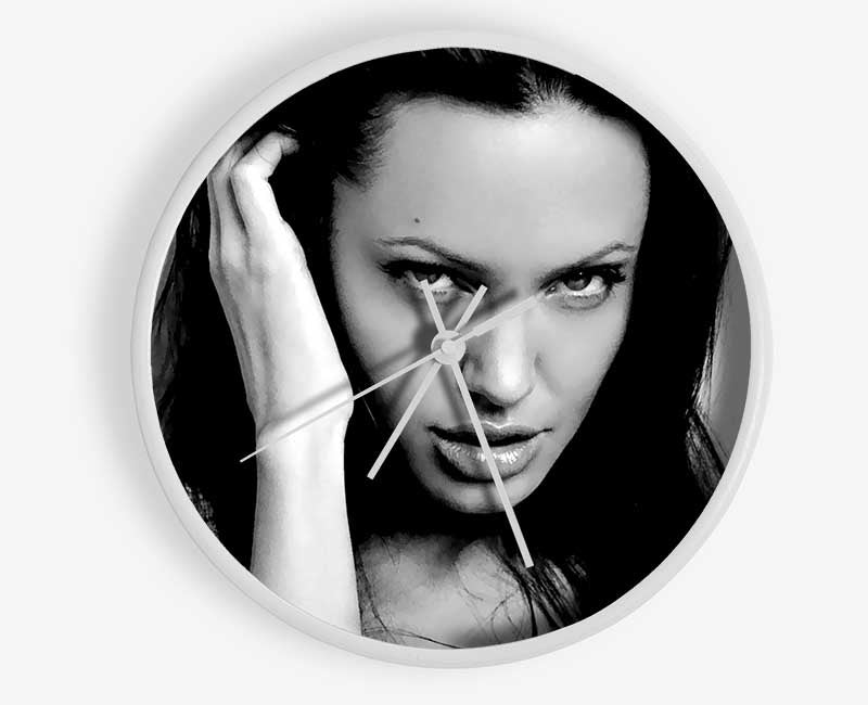 Angelina Jolie Sexy Eyes Clock - Wallart-Direct UK