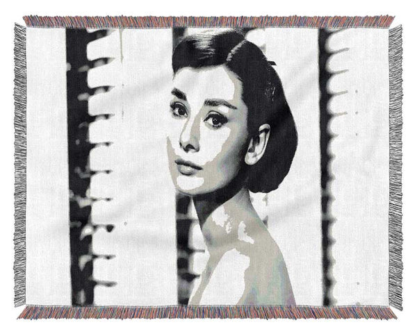 Audrey Hepburn Woven Blanket