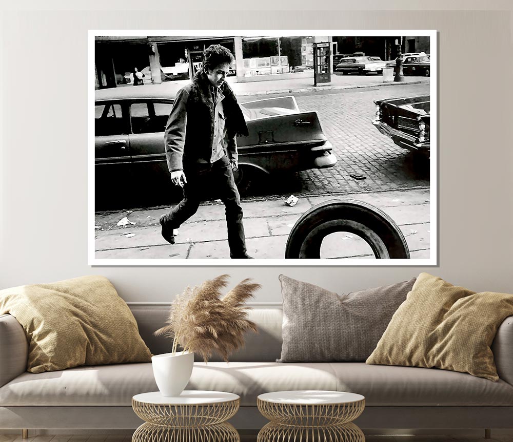 Bob Dylan Streets Print Poster Wall Art