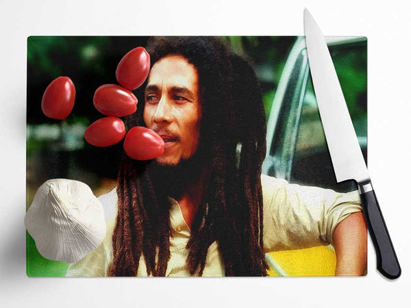 Bob Marley Chill Glass Chopping Board