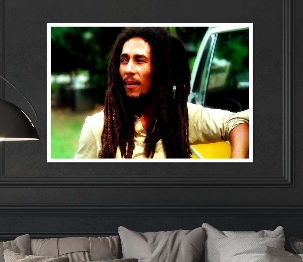 Bob Marley Chill Print Poster Wall Art