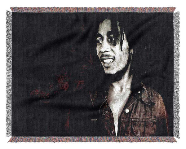 Bob Marley Hero Woven Blanket