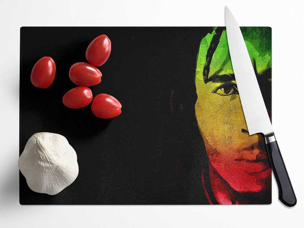 Bob Marley Legend Glass Chopping Board