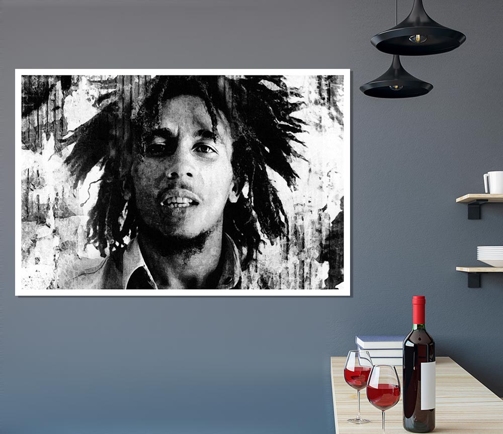 Bob Marley Redemption Song Print Poster Wall Art