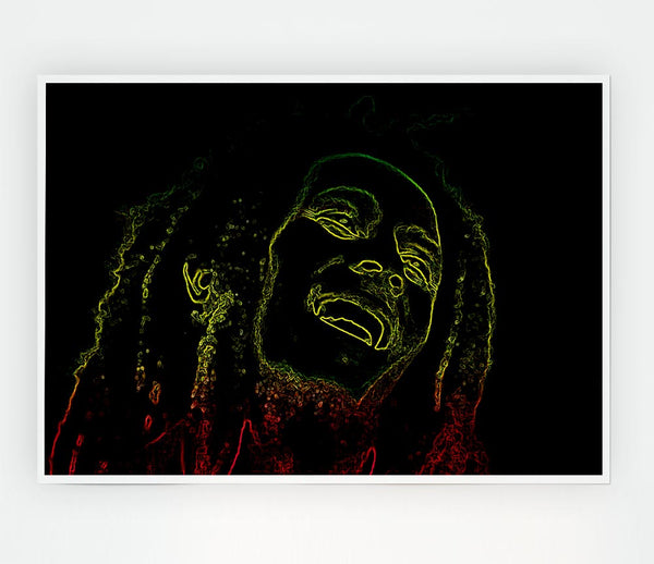 Bob Marley Print Poster Wall Art