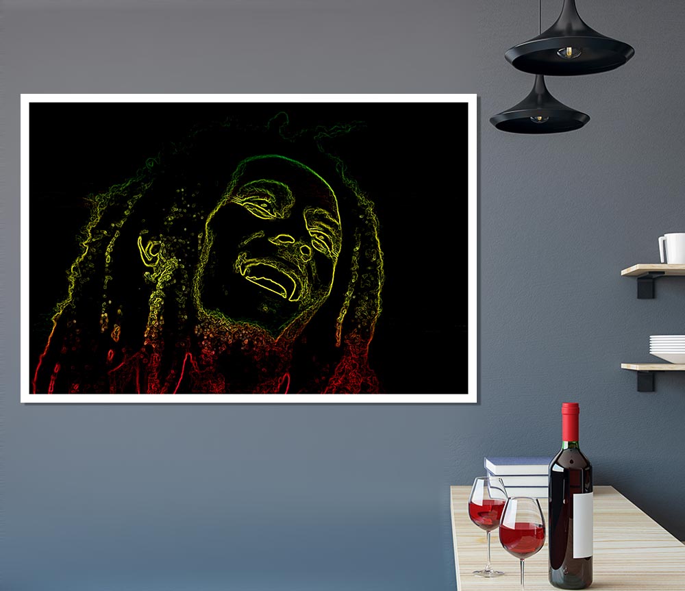 Bob Marley Print Poster Wall Art