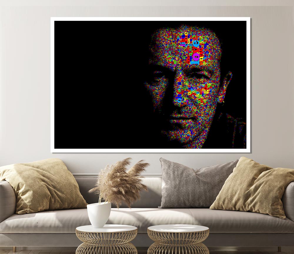 Bono In Colour Print Poster Wall Art