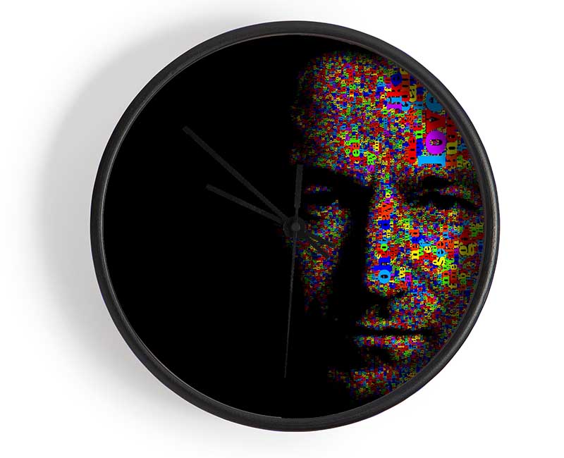 Bono In Colour Clock - Wallart-Direct UK