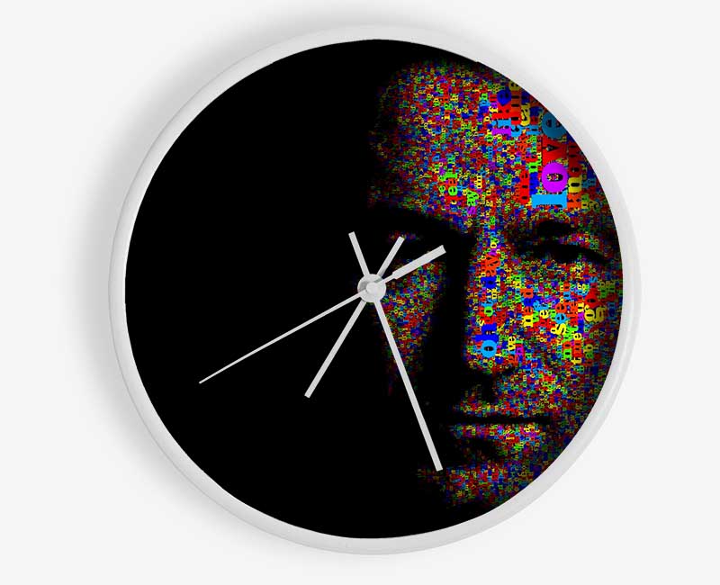 Bono In Colour Clock - Wallart-Direct UK