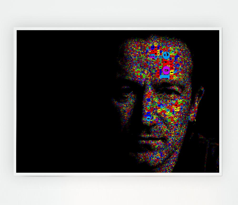 Bono In Colour Print Poster Wall Art