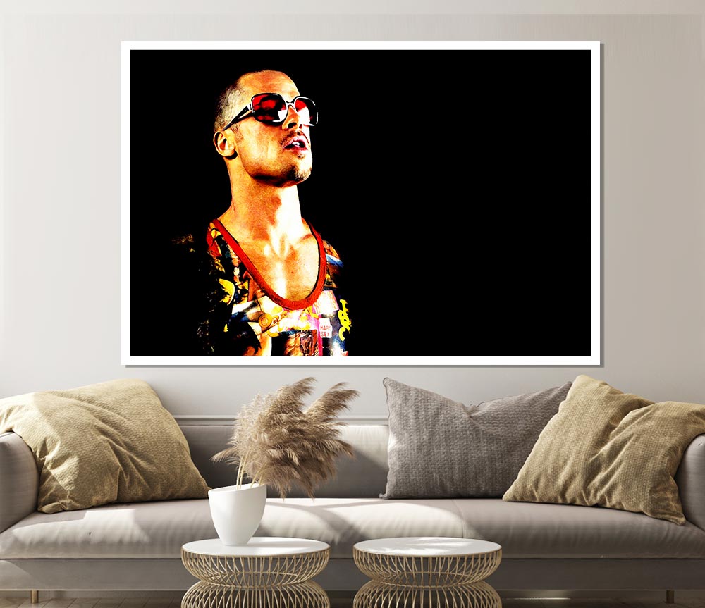 Brad Pitt Tyler Durden Fight Club Print Poster Wall Art