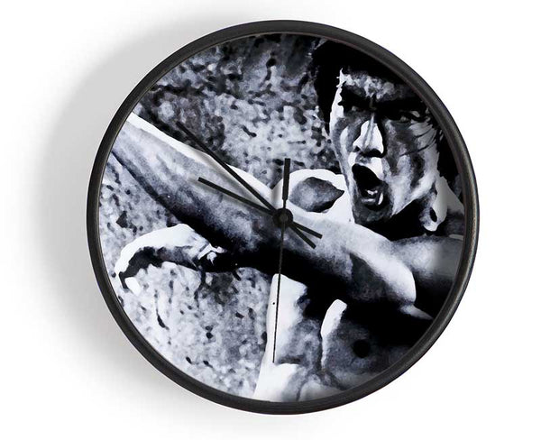 Bruce Lee Fist Of Power Clock - Wallart-Direct UK