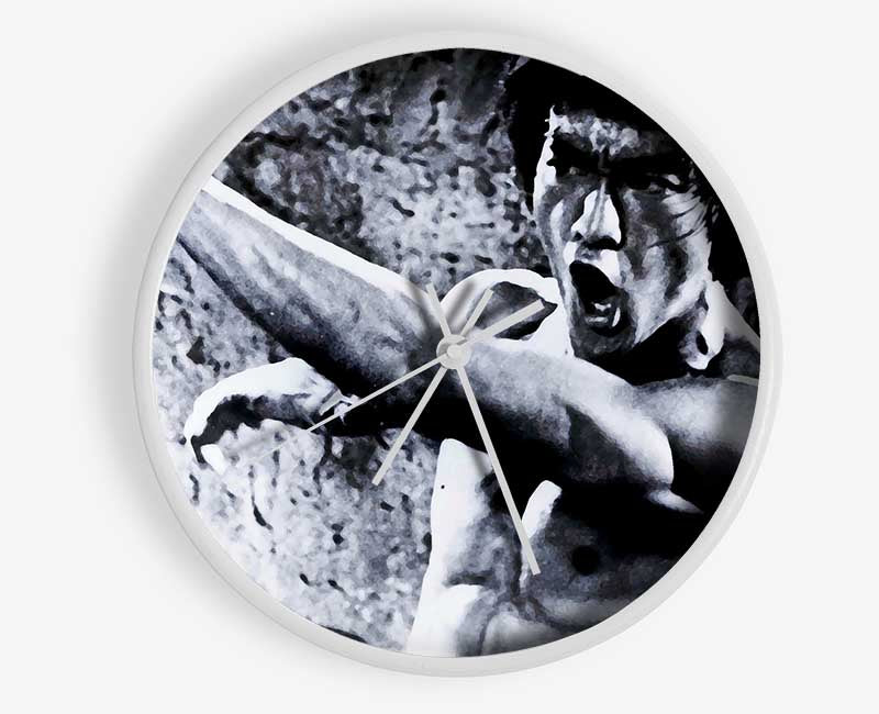 Bruce Lee Fist Of Power Clock - Wallart-Direct UK