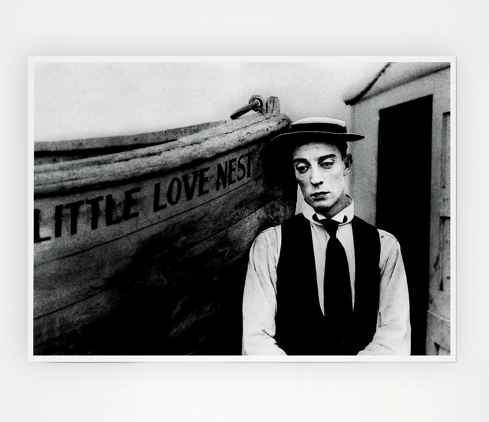 Buster Keaton Little Love Nest Print Poster Wall Art