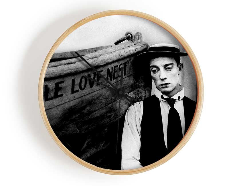 Buster Keaton Little Love Nest Clock - Wallart-Direct UK