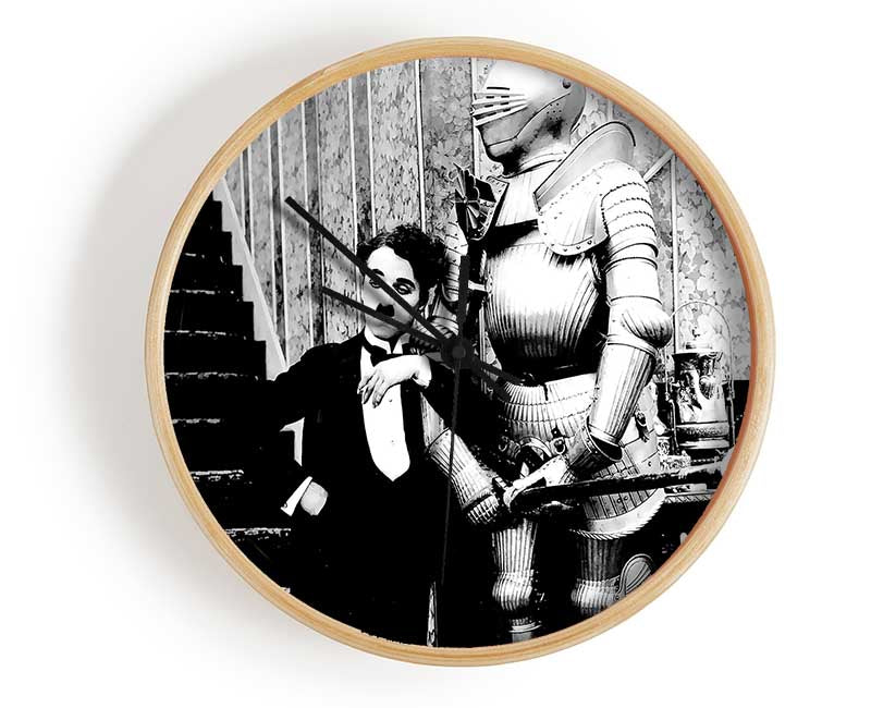 Charlie Chaplin 2 Clock - Wallart-Direct UK