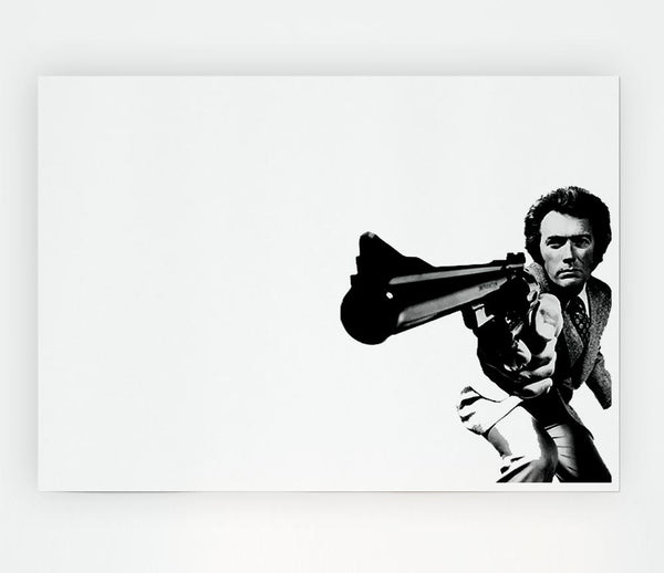 Clint Eastwood Gun Print Poster Wall Art