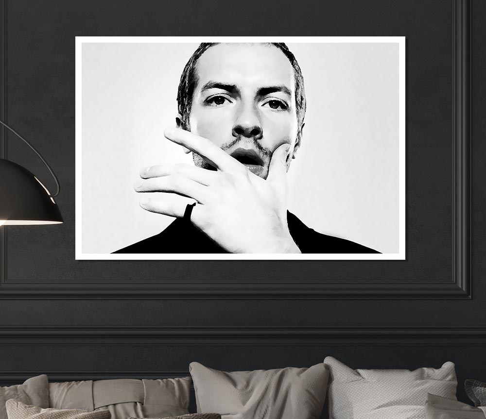 Cold Play Chris Martin Print Poster Wall Art