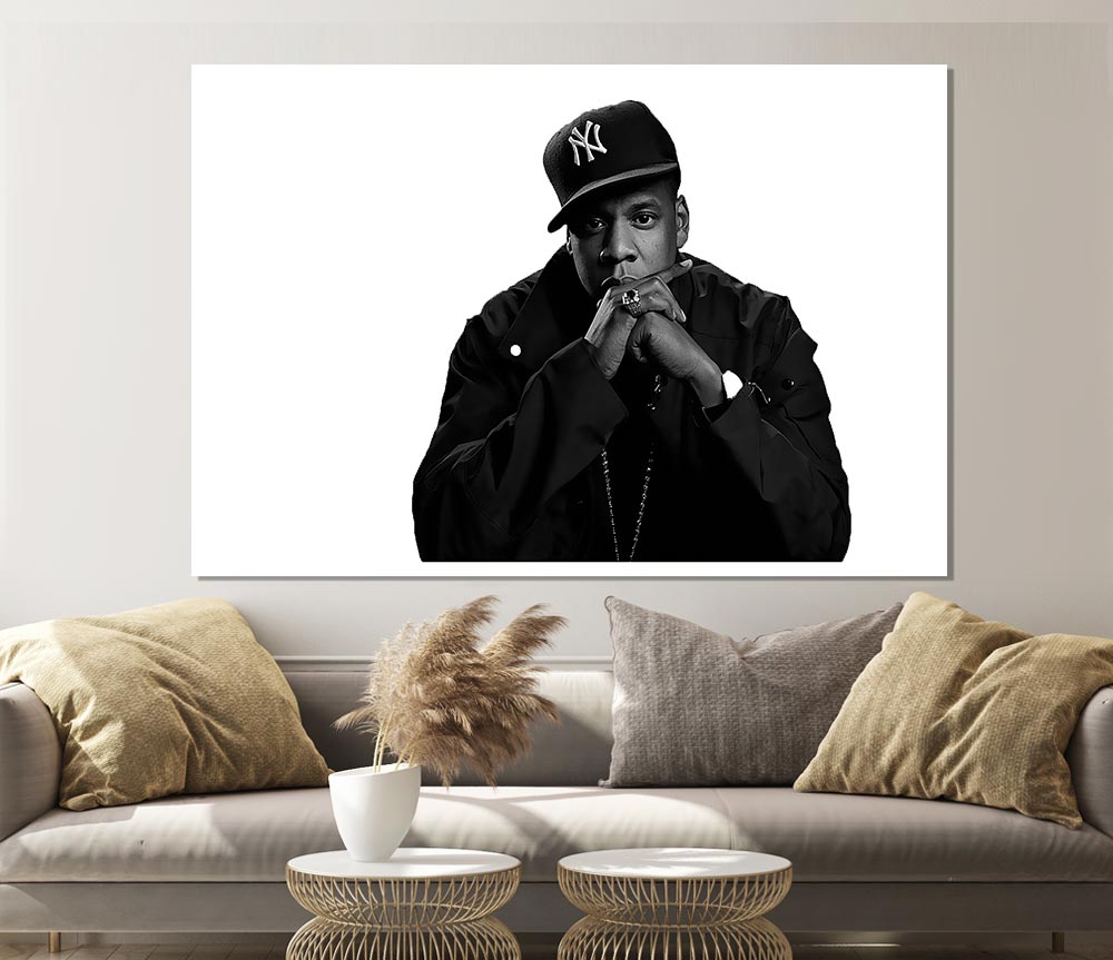 Jay Z Baseball Hat Print Poster Wall Art