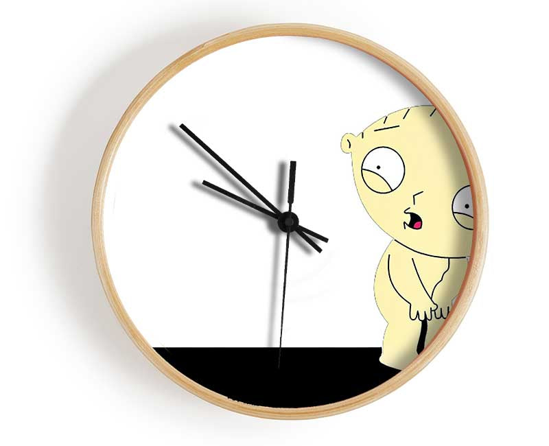 Family Guy Stewie Naked Clock - Wallart-Direct UK