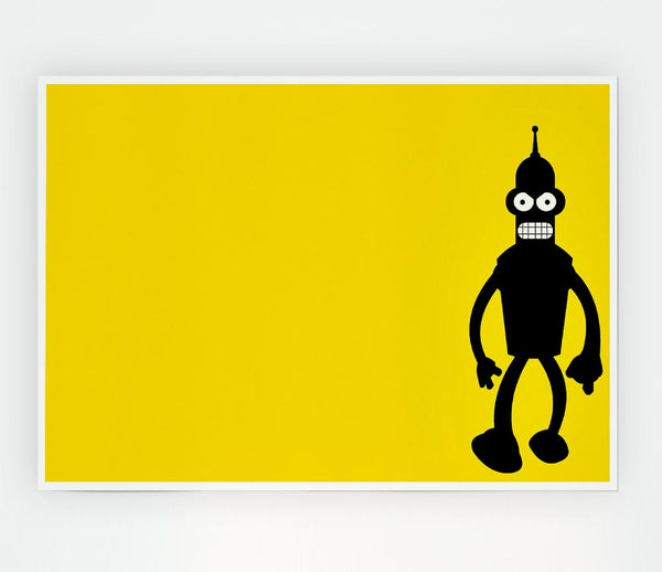 Futurama Bender Print Poster Wall Art