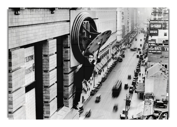 Harold Lloyd Uhr Gesicht Menschen Canvasb L