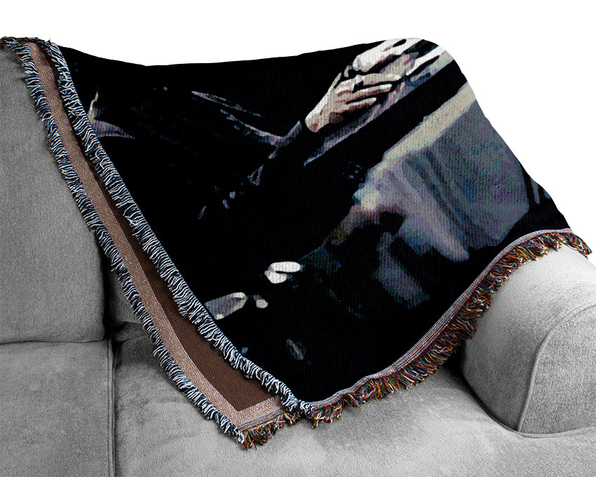 Heat Al Pacino Robert De Niro Face Off Woven Blanket