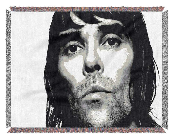 Ian Brown B n W Woven Blanket