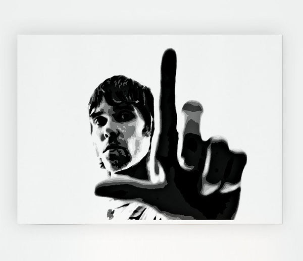 Ian Brown Look B N W Print Poster Wall Art