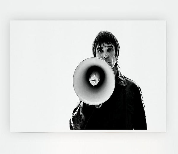 Ian Brown Megaphone Print Poster Wall Art