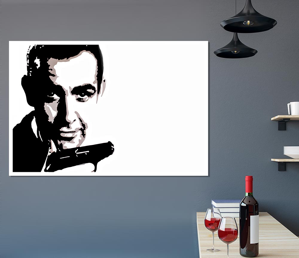 James Bond Sean Connery Print Poster Wall Art