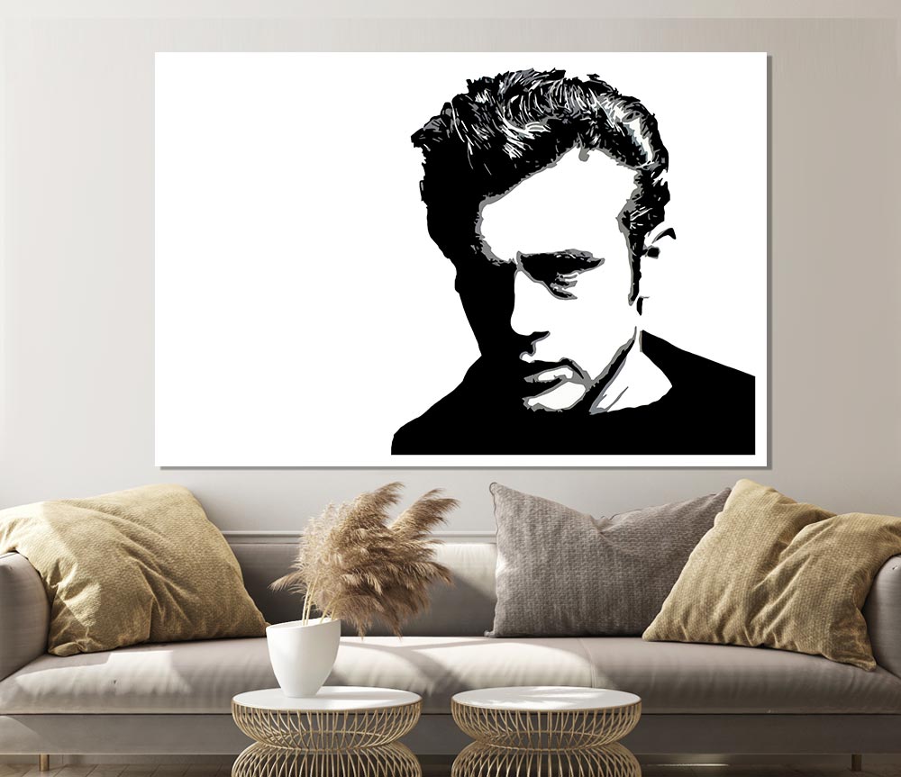 James Dean Pop Art Print Poster Wall Art