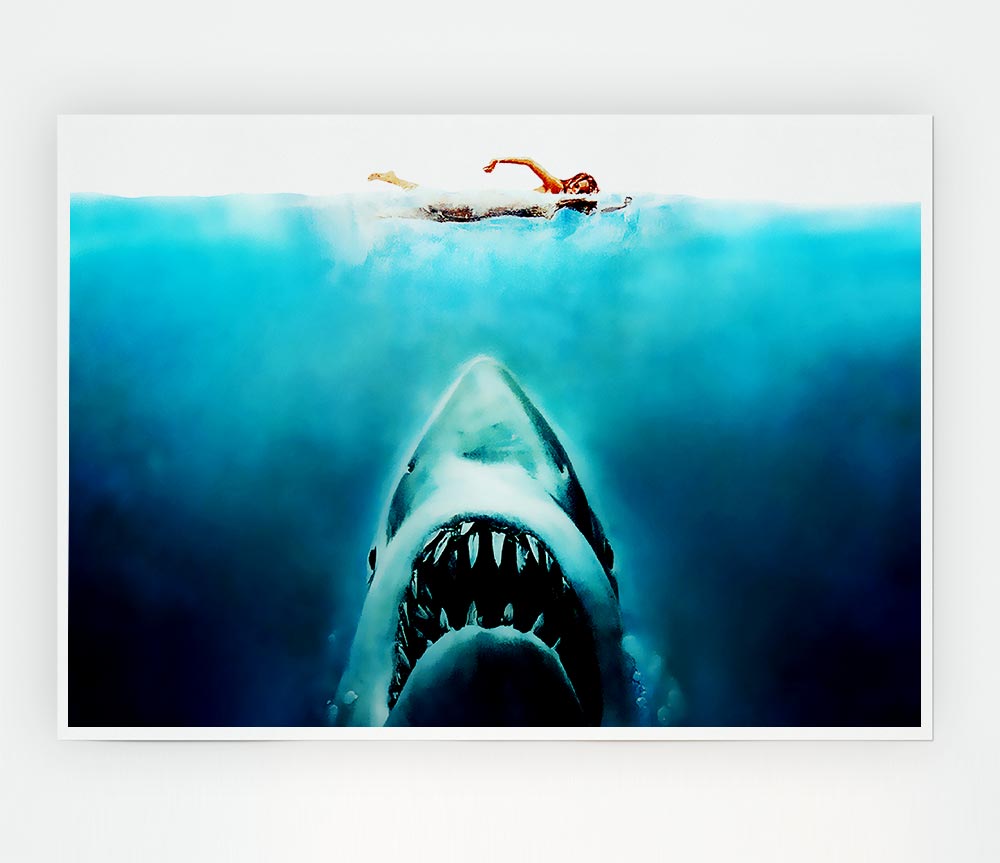 Jaws Print Poster Wall Art