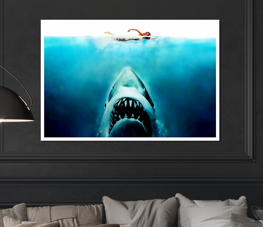 Jaws Print Poster Wall Art