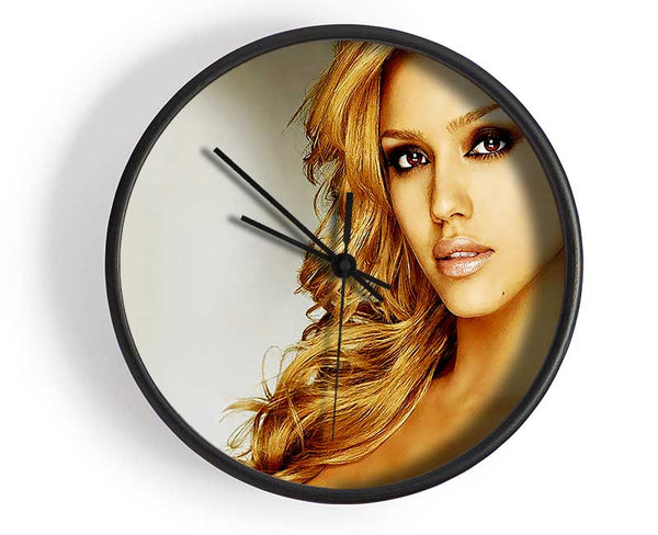 Jessica Alba Clock - Wallart-Direct UK