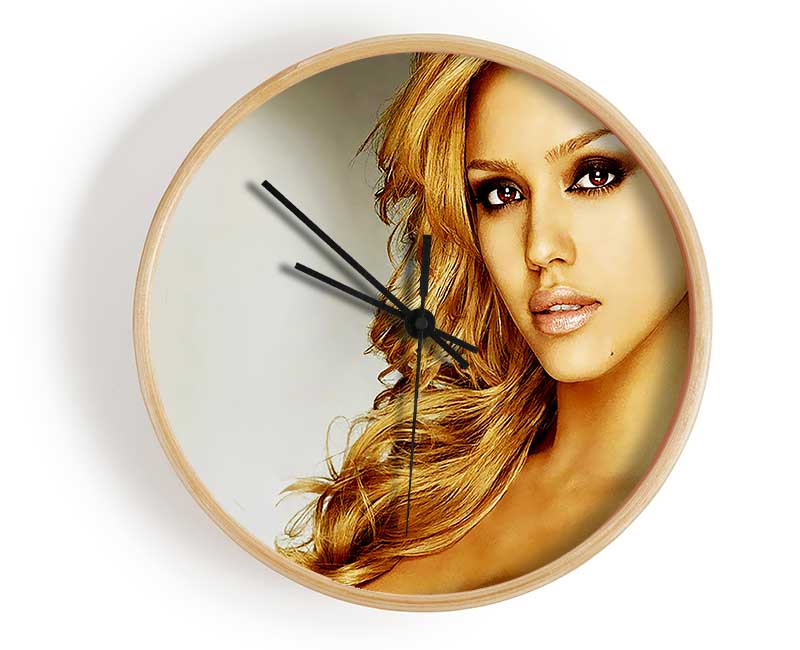 Jessica Alba Clock - Wallart-Direct UK