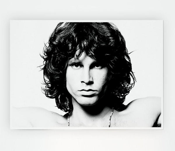 Jim Morrison Face Print Poster Wall Art