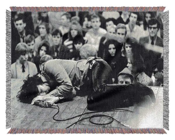 Jim Morrison Stage Woven Blanket