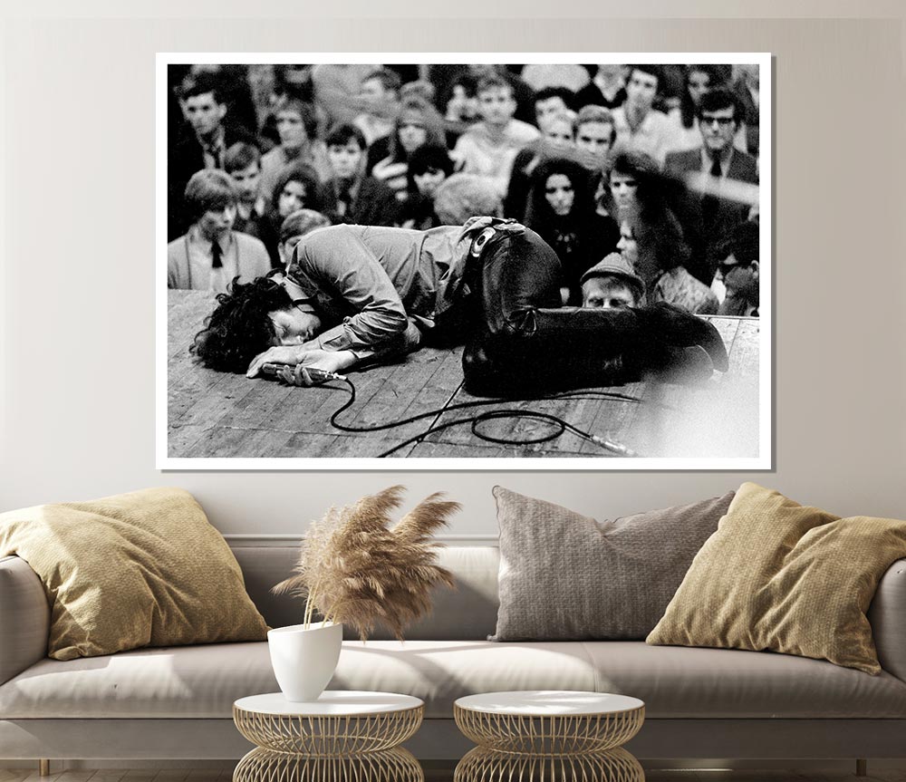 Jim Morrison Stage Print Poster Wall Art