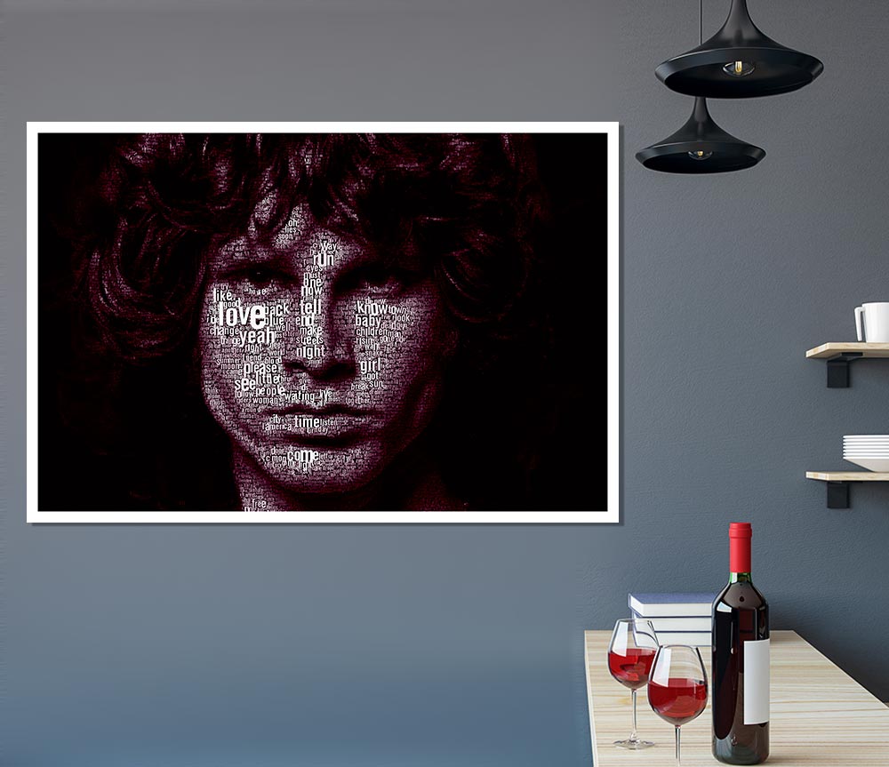 Jim Morrison Words Print Poster Wall Art