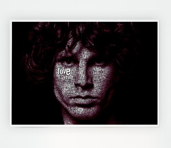 Jim Morrison Words Print Poster Wall Art