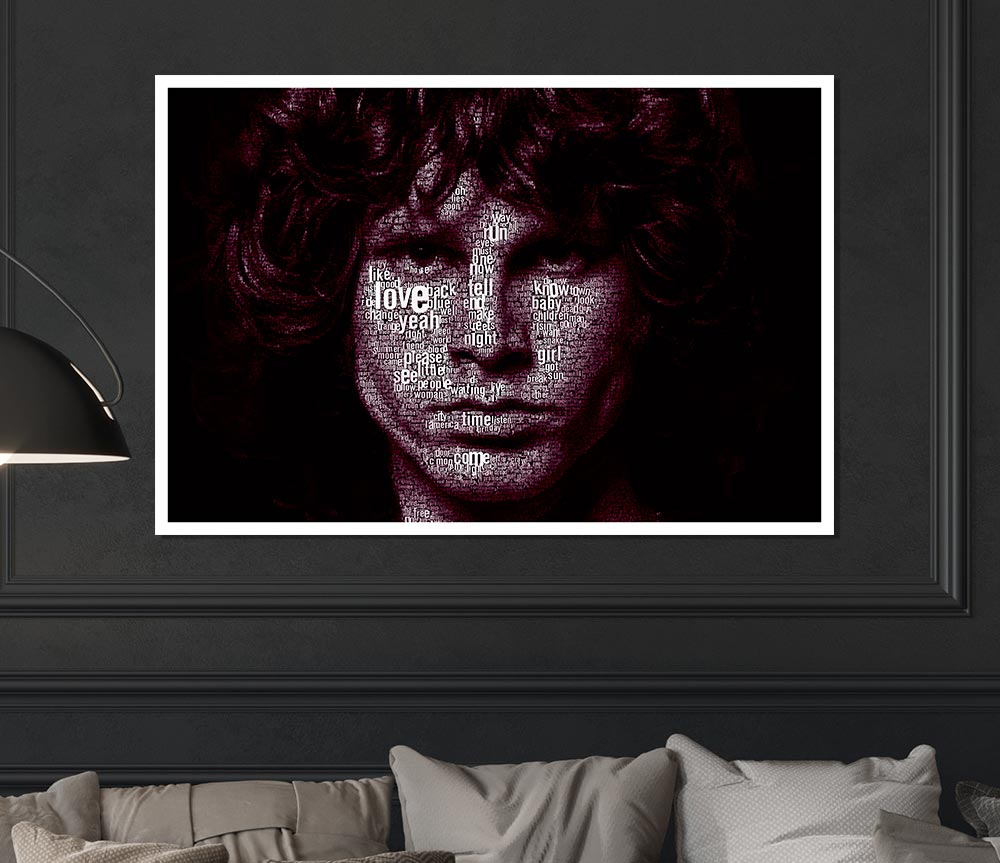 Jim Morrison Words Print Poster Wall Art